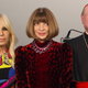 Right to left: Donatella Versace, Anna Wintour, and Cardinal Gianfranco Ravasi.